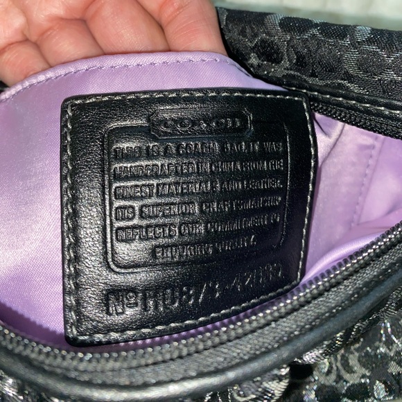 Coach Lurex Handle Pouch Purse - Picture 4 of 9